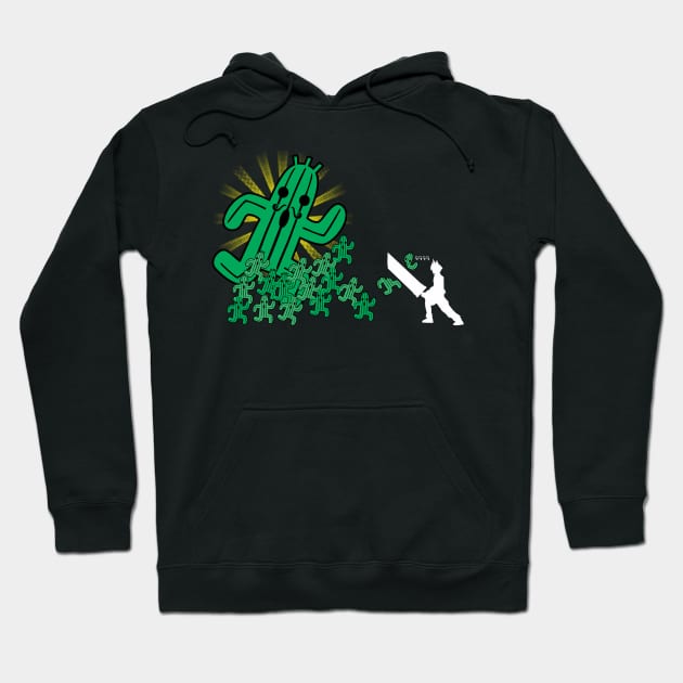 Cactuar Onslaught Hoodie by ikaszans